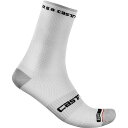 (取寄) カステリ ロッソ コルサ プロ 15 ソック Castelli Rosso Corsa Pro 15 Sock White