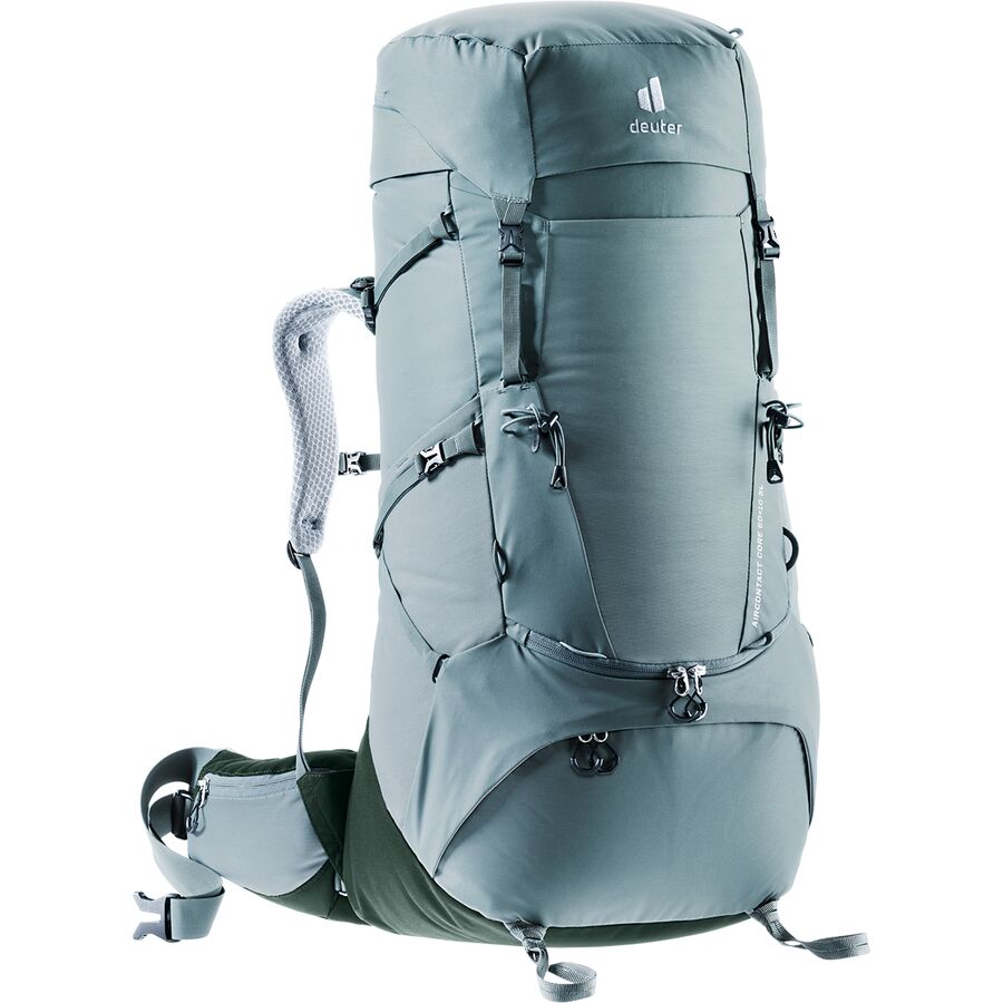 (取寄) ドイター レディース エアコンタクト コア Sl 60+10L バックパック - ウィメンズ Deuter women Aircontact Core SL 60+10L Backpack - Women's Shale/Ivy