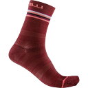 (取寄) カステリ レディース ゴー 15 ソック - ウィメンズ Castelli women Go 15 Sock - Women's Bordeaux/Brilliant Pink/White