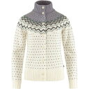 () tF[[x fB[X jbg J[fBK - EBY Fjallraven women Ovik Knit Cardigan - Women's Chalk White/Flint Grey