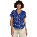 () g[hAhR[ fB[X Lv R[ V[gX[u Vc - EBY Toad&Co women Camp Cove Short-Sleeve Shirt - Women's Sea Blue Daisy Print