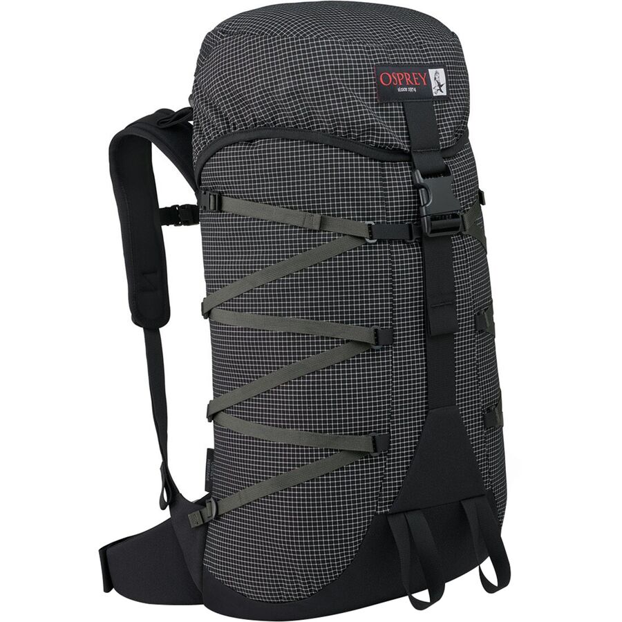 (取寄) オスプレーパック ヘリテージ エーテル 30L パック Osprey Packs Heritage Aether 30L Pack Black White Grid