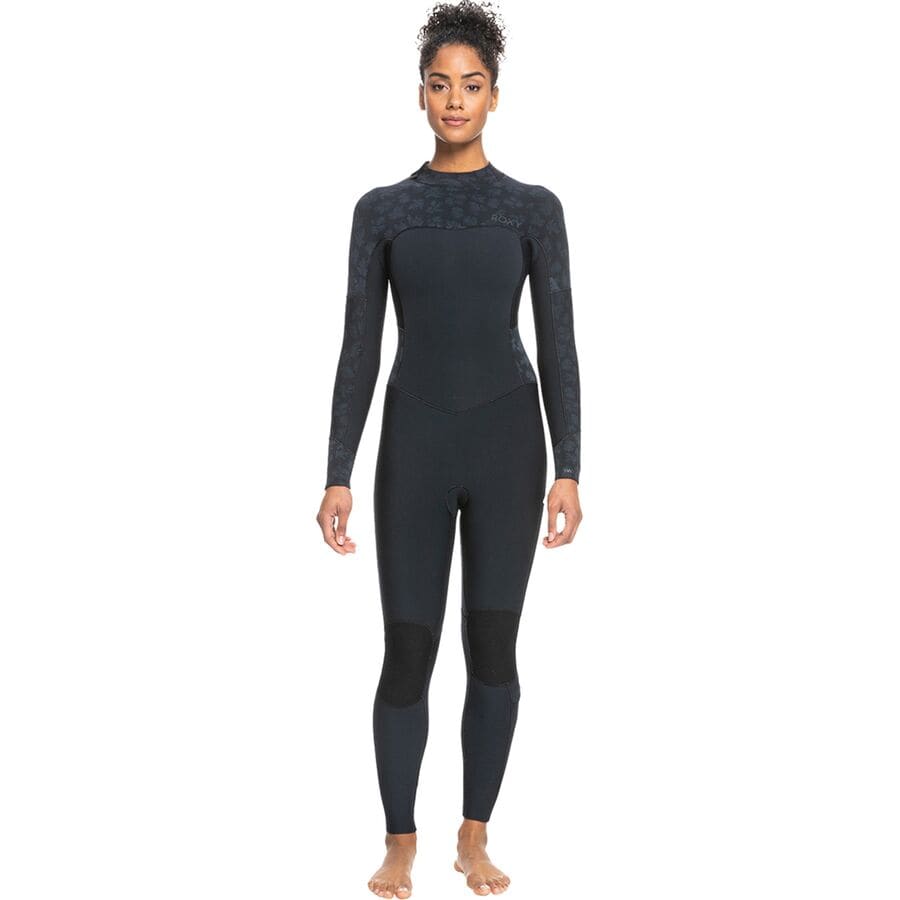 () LV[ fB[X 3/2MM XEF V[Y obN-Wbv GBS EFbgX[c - EBY Roxy women 3/2mm Swell Series Back-Zip GBS Wetsuit - Women's Black