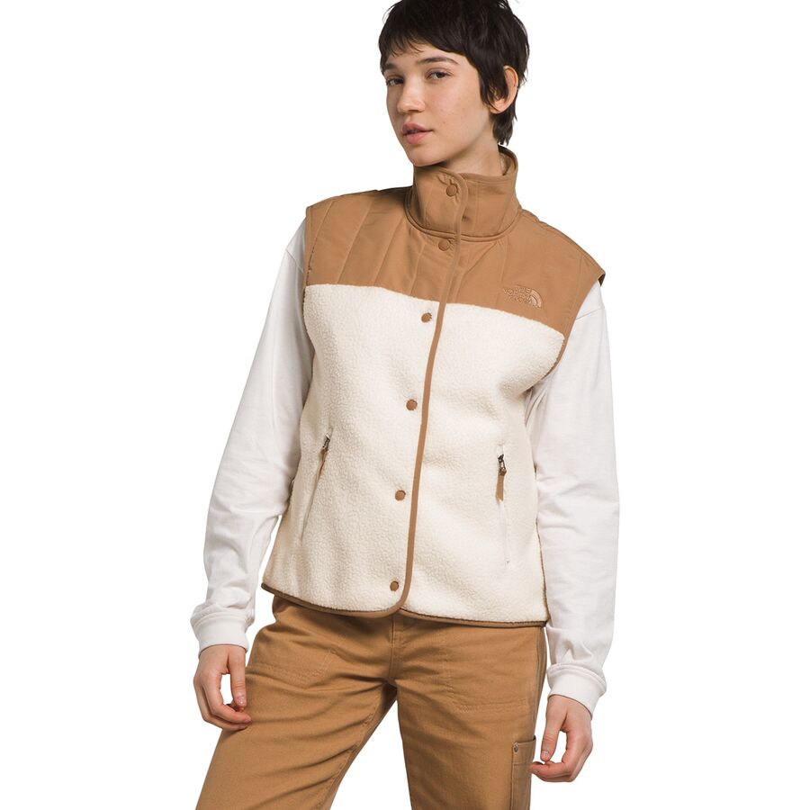() Ρե ǥ 饰 ե꡼ ٥ The North Face women Cragmont Fleece Vest - Women's Gardenia White/Almond Butter