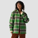 () XgCbN fB[X tl Vc WPbg - EBY Stoic women Flannel Shirt Jacket - Women's Green Plaid