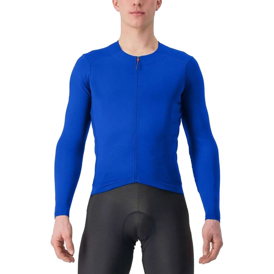 (取寄) カステリ メンズ フライ ロングスリーブ ジャージ - メンズ Castelli men Fly Long-Sleeve Jersey - Men's Vivid Blue
