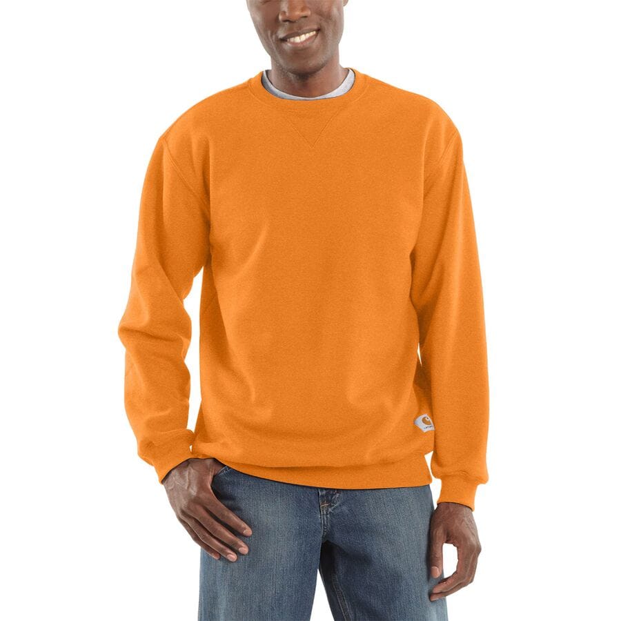 (取寄) カーハート メンズ ミッドウエイト クルーネック スウェットシャツ - メンズ Carhartt men Midweight Crewneck Sweatshirt - Men's Marmalade Heather