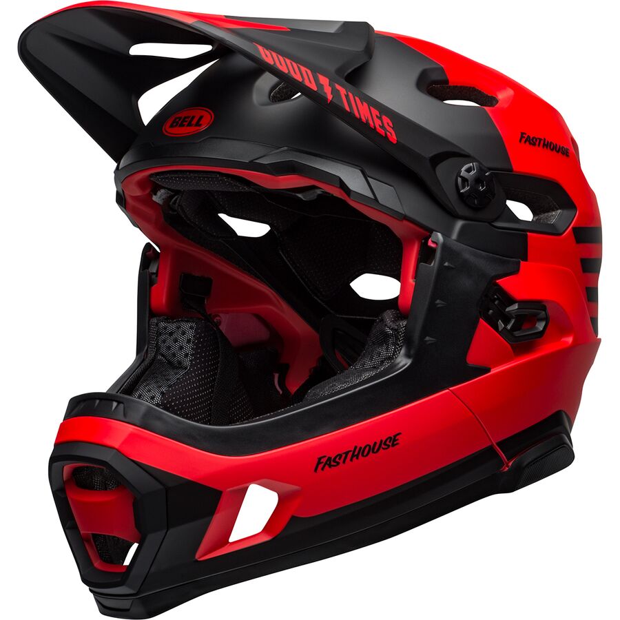 () ٥ ѡ DH ߥץ إå Bell Super DH Mips Helmet Matte/Gloss Red/Bl...