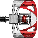 (取寄) クランクブラザース マレット 3 ペダルズ Crank Brothers Mallet 3 Pedals Raw/Red/Red