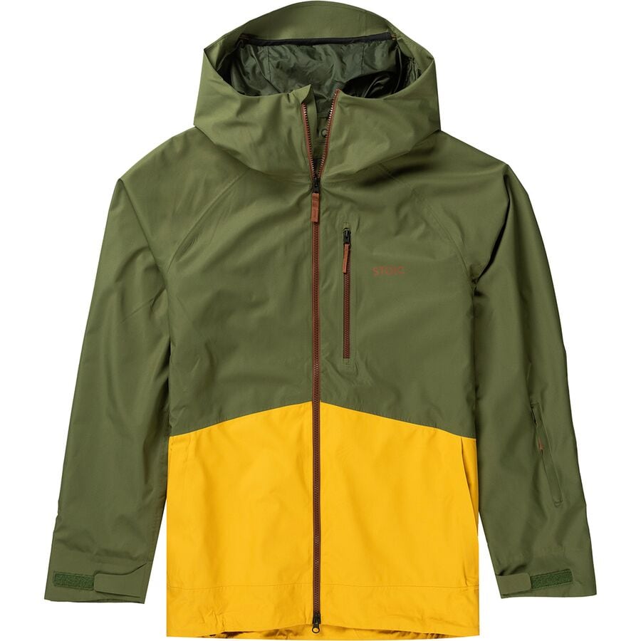 (取寄) ストイック メンズ シェル フル-ジップ ジャケット - メンズ Stoic men Shell Full-Zip Jacket - Men's Olive Night/Mineral Yellow