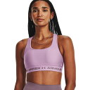 () A_[A[}[ fB[X NXobN ~bh u Under Armour women Crossback Mid Bra - Women's Fresh Orchid/Misty Purple