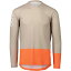 (取寄) POC メンズ MTB ピュア ロング-スローブ ジャージ - メンズ POC men MTB Pure Long-Sleeve Jersey - Men's Light Sandstone Beige/Zink Orange