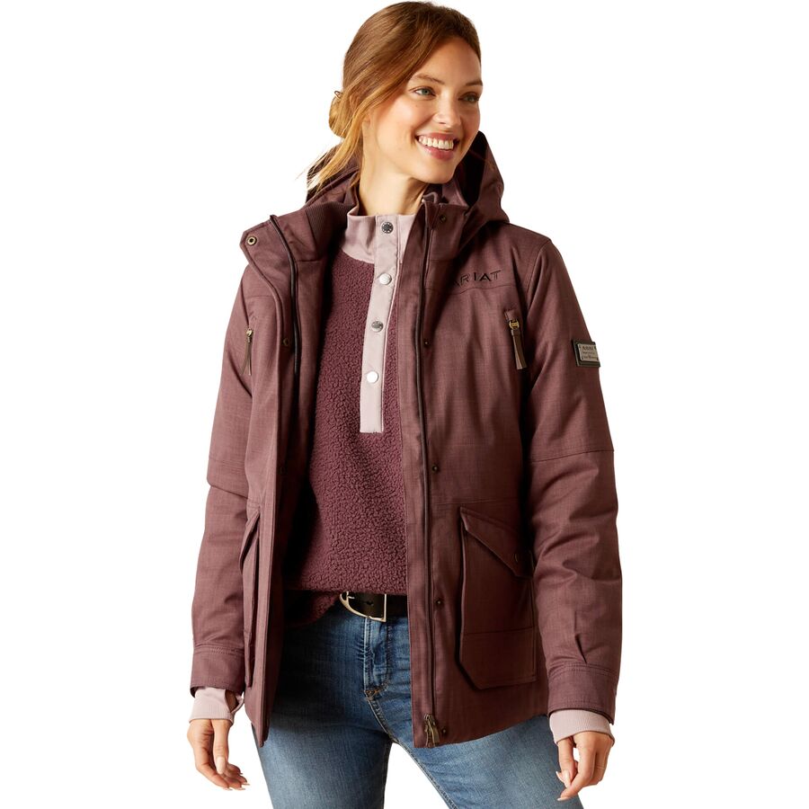 (取寄) アリアット レディース スターリング ウォータープルーフ インサレーテッド パーカー - ウィメンズ Ariat women Sterling Waterproof Insulated Parka - Women's Raisin