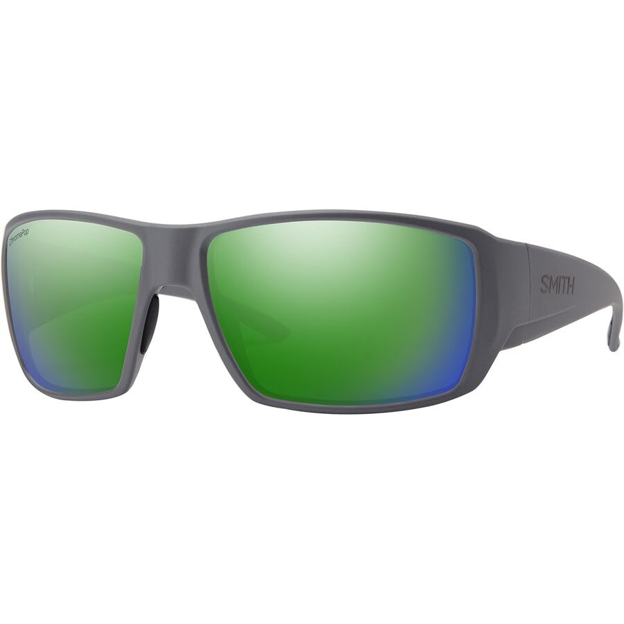 () X~X KCY `CX TOX Smith Guide's Choice Sunglasses Matte Cement/ChromaPop Glass Polarized Green Mirror