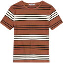 (取寄) ローラス レディース ベイビー リブ T-シャツ - ウィメンズ Rolla's women Baby Rib T-Shirt - Women's Chestnut Stripe