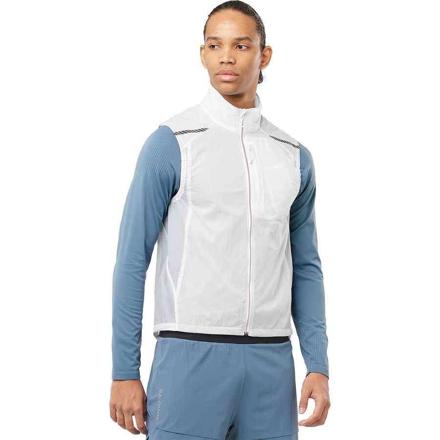 (取寄) サロモン メンズ センス フロウ ベスト - メンズ Salomon men Sense Flow Vest - Men's White/Desert Sage