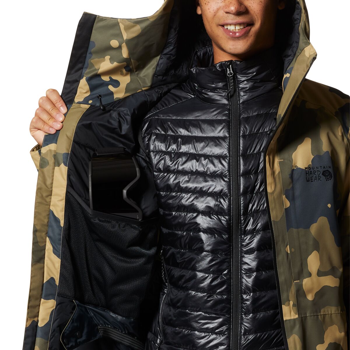 (取寄) マウンテンハードウェア メンズ ファイヤーフォール 2 インサレーテッド ジャケット - メンズ Mountain Hardwear men Firefall 2 Insulated Jacket - Men's Sandstorm, Pines Camo 3