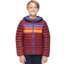 (取寄) コトパクシ ボーイズ フエゴ ダウン フーデット ジャケット - ボーイズ Cotopaxi boys Fuego Down Hooded Jacket - Boys' Burgundy Stripes