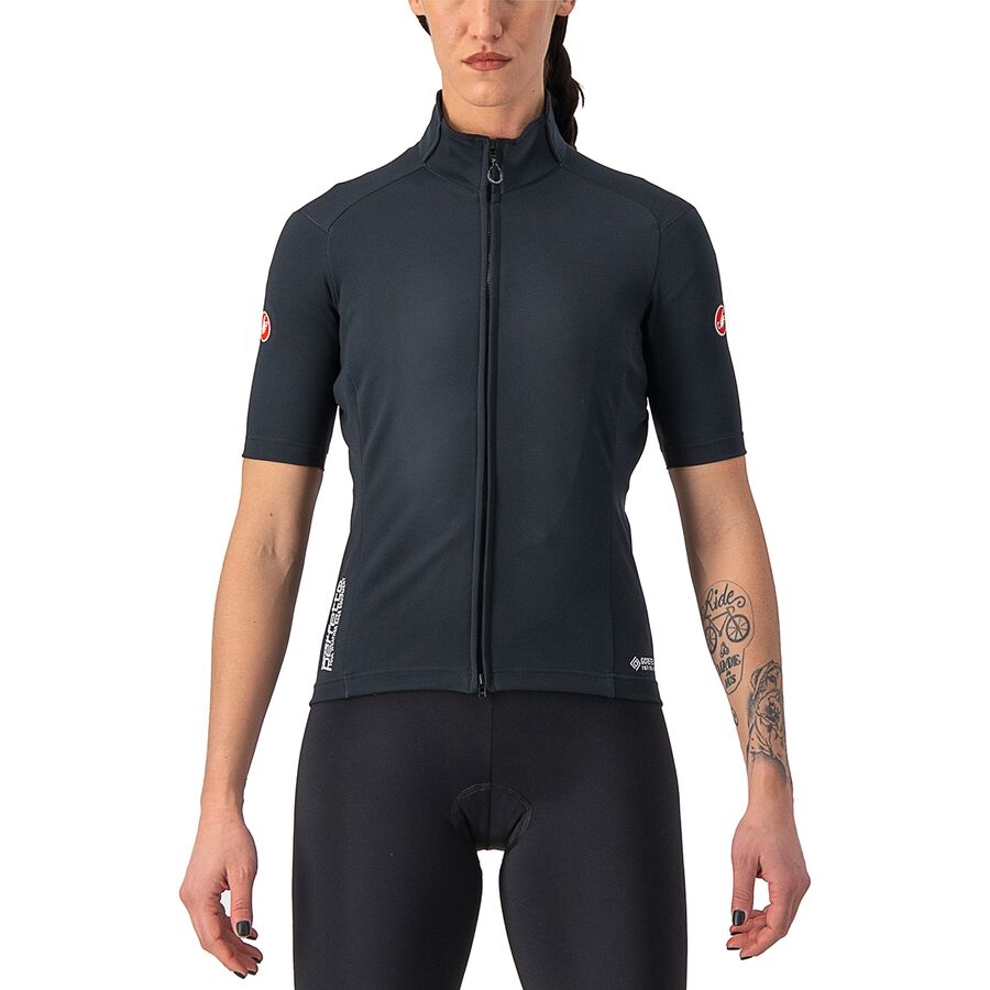 (取寄) カステリ レディース ペルフェット ロース 2 ウィンド ショートスリーブ ジャージ - ウィメンズ Castelli women Perfetto RoS 2 Wind Short-Sleeve Jersey - Women's Light Black