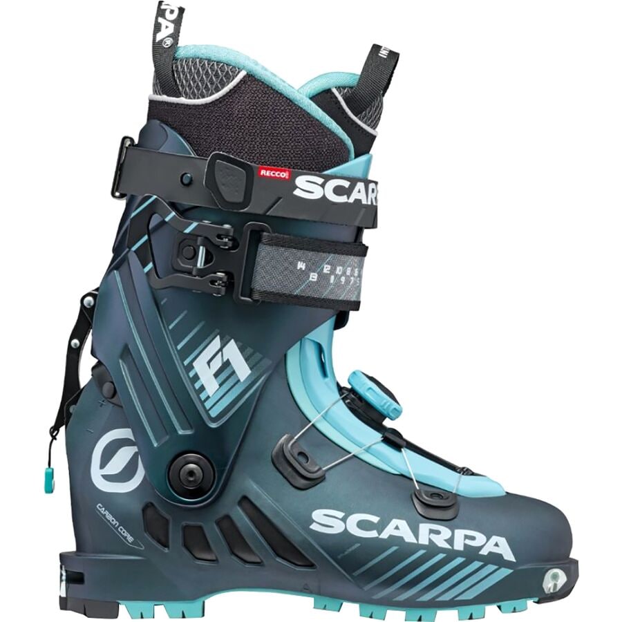 (取寄) スカルパ レディース F1 アルパイン ツーリング ブーツ - 2023 - ウィメンズ Scarpa women F1 Alpine Touring Boots - 2023 - Women's Anthracite/Aqua