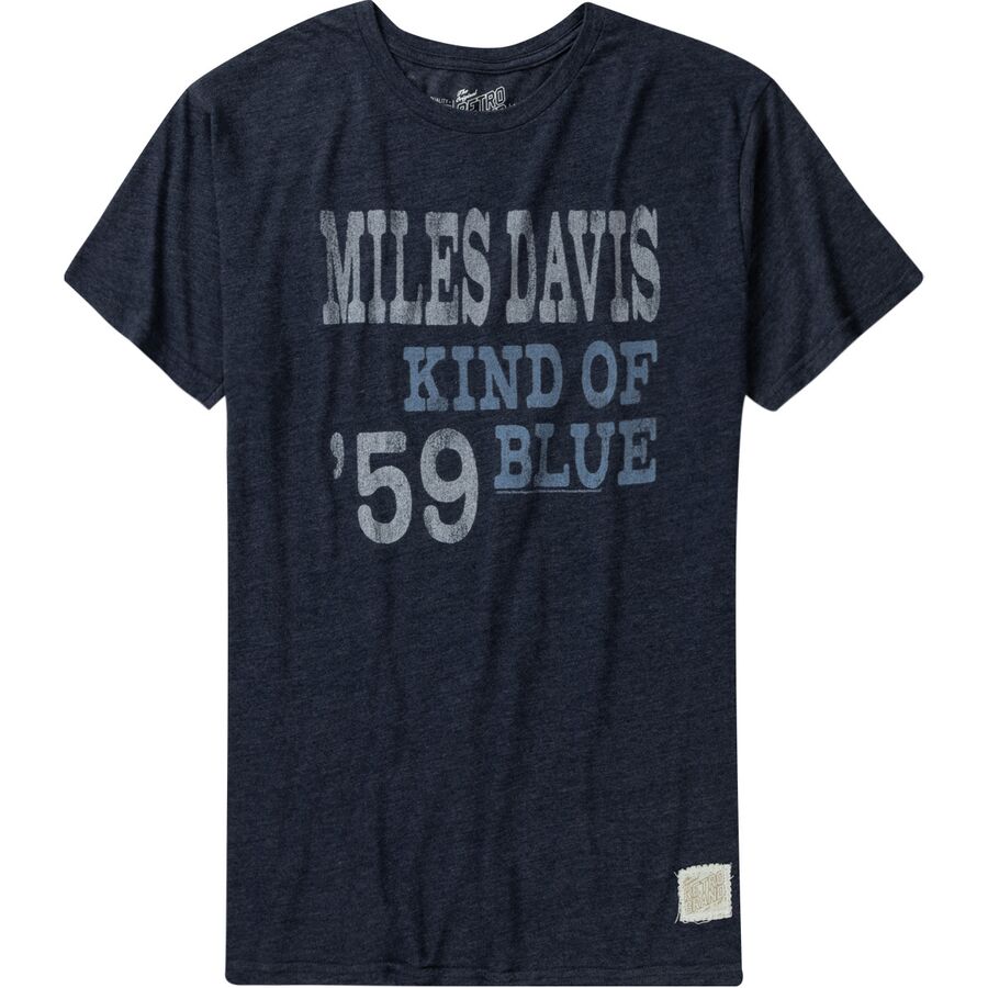 () IWiguh }CY fCBX T-Vc Original Retro Brand Miles Davis T-Shirt Navy