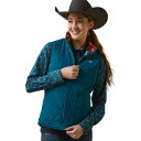 (取寄) アリアット レディース ディロン リバーシブル インサレーテッド ベスト - ウィメンズ Ariat women Dilon Reversible Insulated Vest - Women's Deep Lagoon