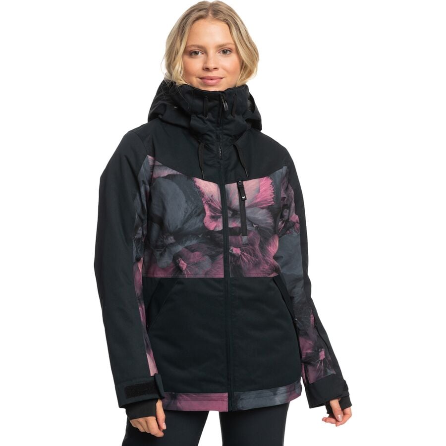 (取寄) ロキシー レディース プレゼンス パーカー スノー ジャケット - ウィメンズ Roxy women Presence Parka Snow Jacket - Women's True Black/Pansy/Pansy