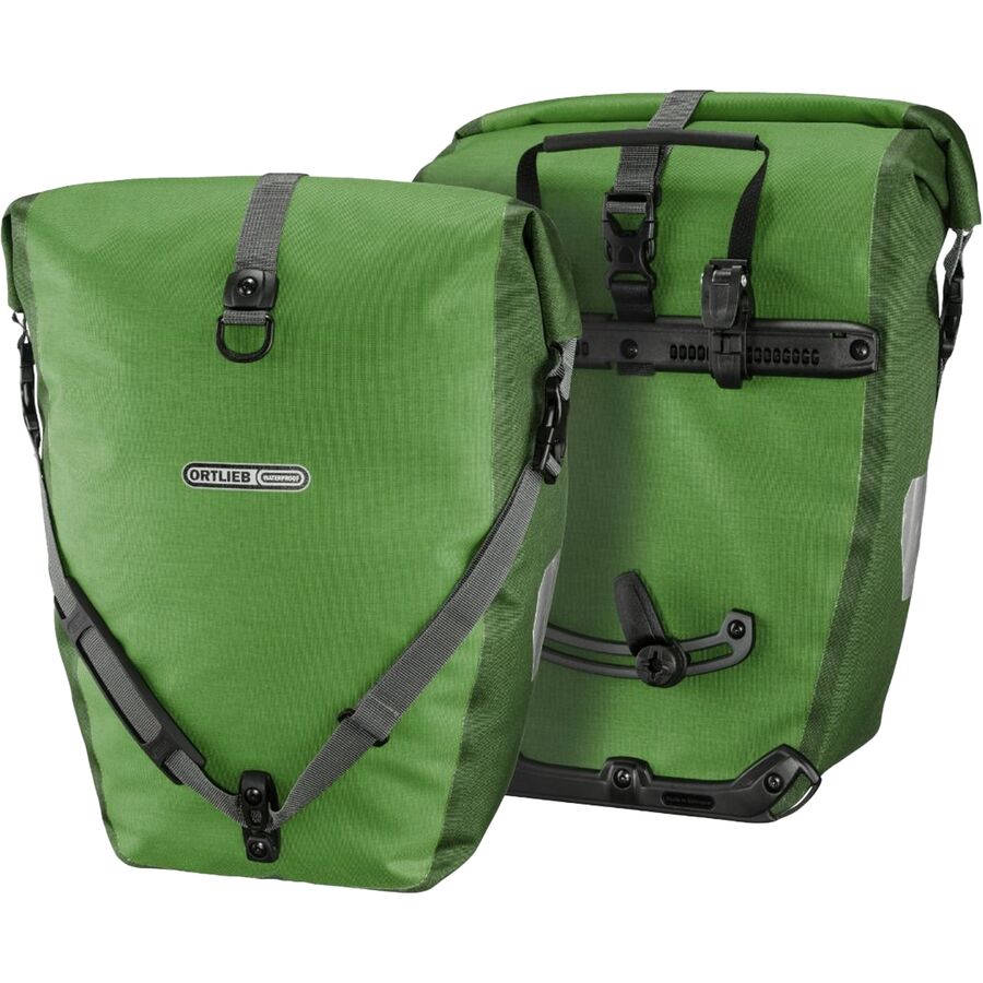 () Ig[u obN-[[ vX pjG - yA Ortlieb Back-Roller Plus Panniers - Pair Kiwi/Moss Green