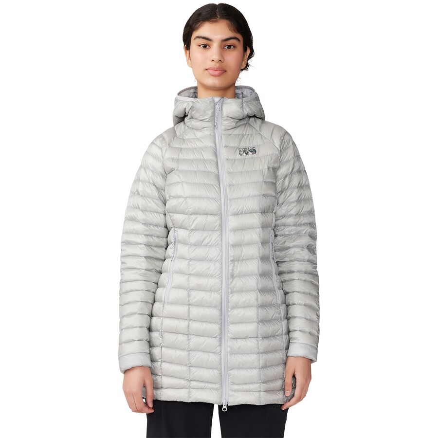 (取寄) マウンテンハードウェア レディース ゴースト ウィスパラー パーカー - ウィメンズ Mountain Hardwear women Ghost Whisperer Parka - Women's Glacial