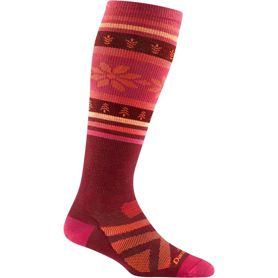 (取寄) ダーンタフ レディース アルパイン Otc ライトウェイト ソック - ウィメンズ Darn Tough women Alpine OTC Lightweight Sock - Women's Burgundy