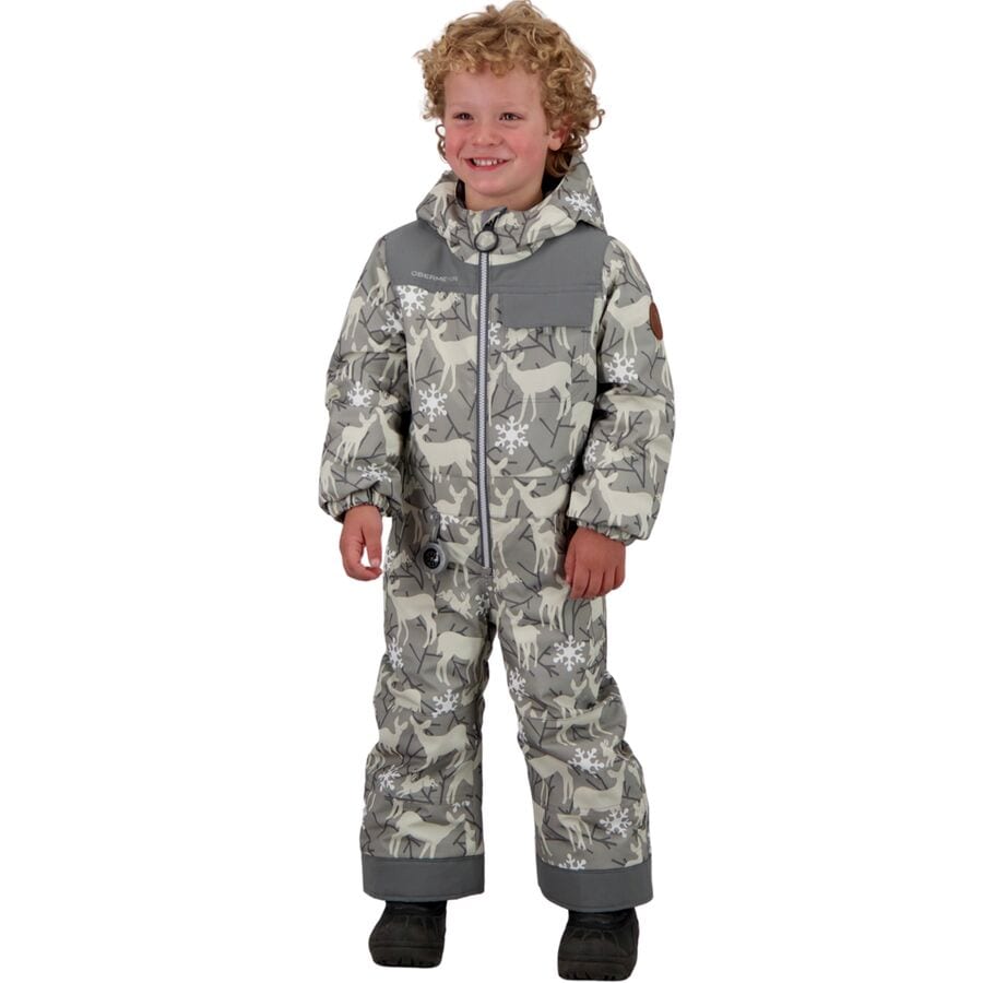 (取寄) オバマイヤー トドラー クイン ワンピース スノースーツ - トッドラー Obermeyer toddler Quinn One-Piece Snowsuit - Toddlers' Deerly Gray