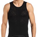 (取寄) ジョルダーナ メンズ ライト ウェイト ニット スリーブレス ベースレイヤー― - メンズ Giordana men Light Weight Knitted Sleeveless Baselayer - Men's Black