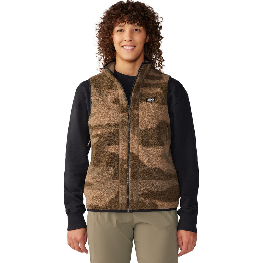 (取寄) マウンテンハードウェア レディース ハイキャンプ フリース プリンテッド ベスト - ウィメンズ Mountain Hardwear women HiCamp Fleece Printed Vest - Women's Darklands Calaveras Camo Print