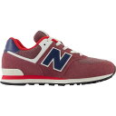 (取寄) ニューバランス スニーカー ガールズ 574 クラシックス シューズ - ガールズ シューズ 靴 New Balance girls 574 Classics Shoe - Girls' Washed Burgundy/NB Navy