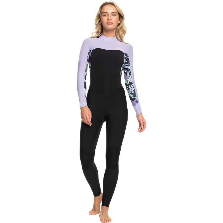 () LV[ fB[X 4/3mm XEF V[Y obN-Wbv GBS EFbgX[c - EBY Roxy women 4/3mm Swell Series Back-Zip GBS Wetsuit - Women's Anthracite Splash Yw