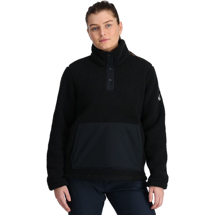 (取寄) スパイダー レディース スロープ シェルパ フリース ジャケット - ウィメンズ Spyder women Slope Sherpa Fleece Jacket - Women's Black