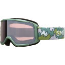 () X~X LbY fAfr OTG S[OY - LbY Smith kids Daredevil OTG Goggles - Kids' Alpine Green Peaking/Ignitor Mirror