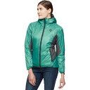 () ubN_Ch fB[X rW nCubg t[fbg WPbg - EBY Black Diamond women Vision Hybrid Hooded Jacket - Women's Dark Patina