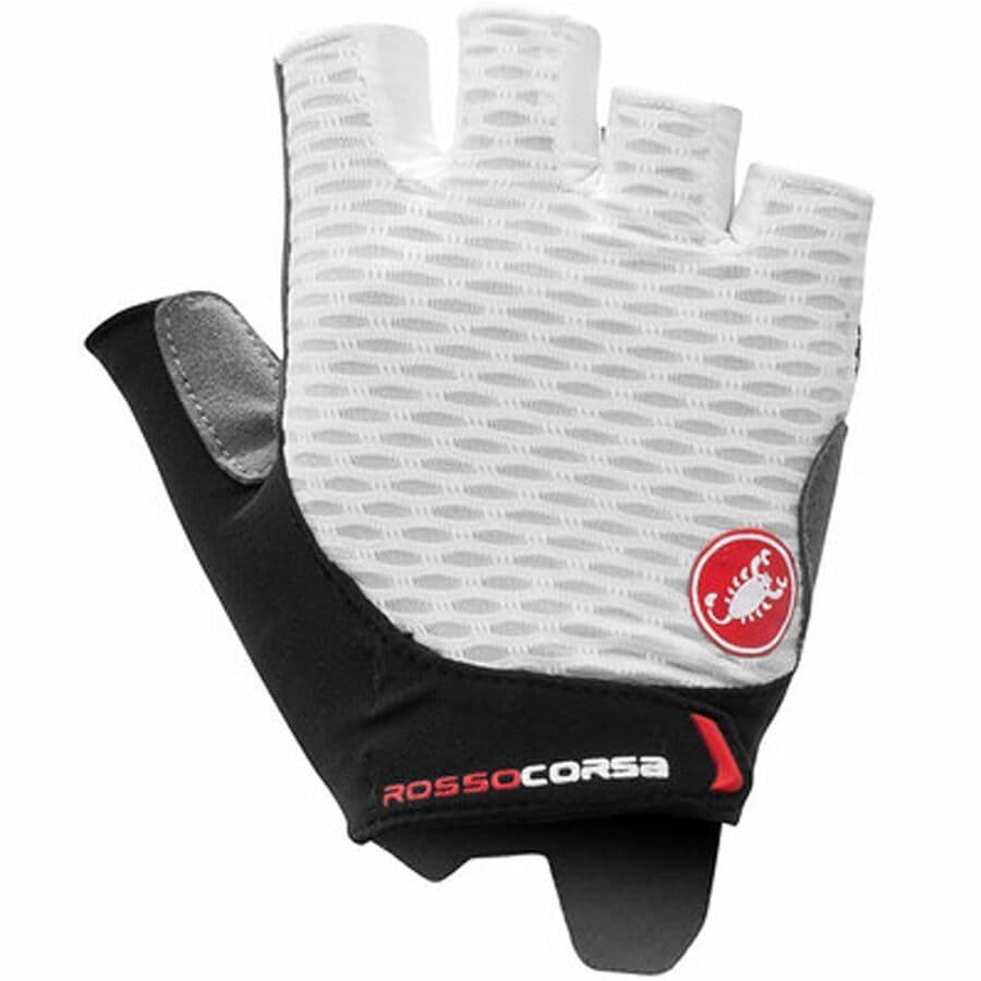 () JXe fB[X b\ RT 2 O[u - EBY Castelli women Rosso Corsa 2 Glove - Women's White