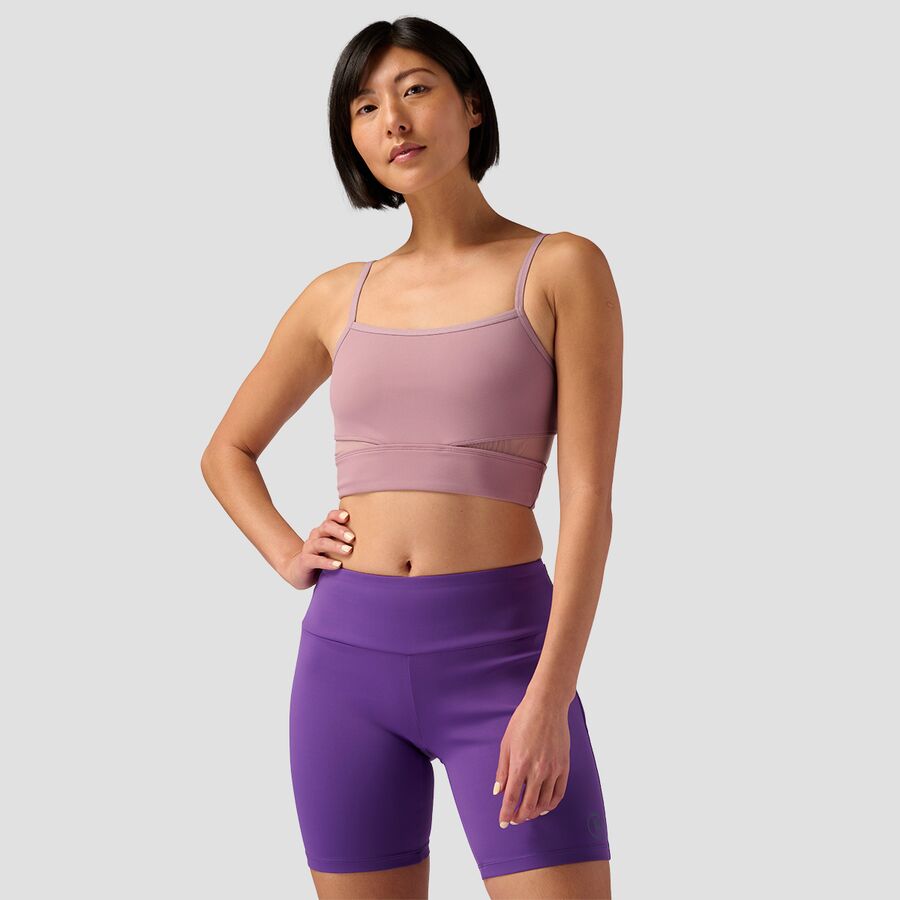 () obNJg[ fB[X XNGA lbN u gbv - EBY Backcountry women Square Neck Bra Top - Women's Mauve Shadows