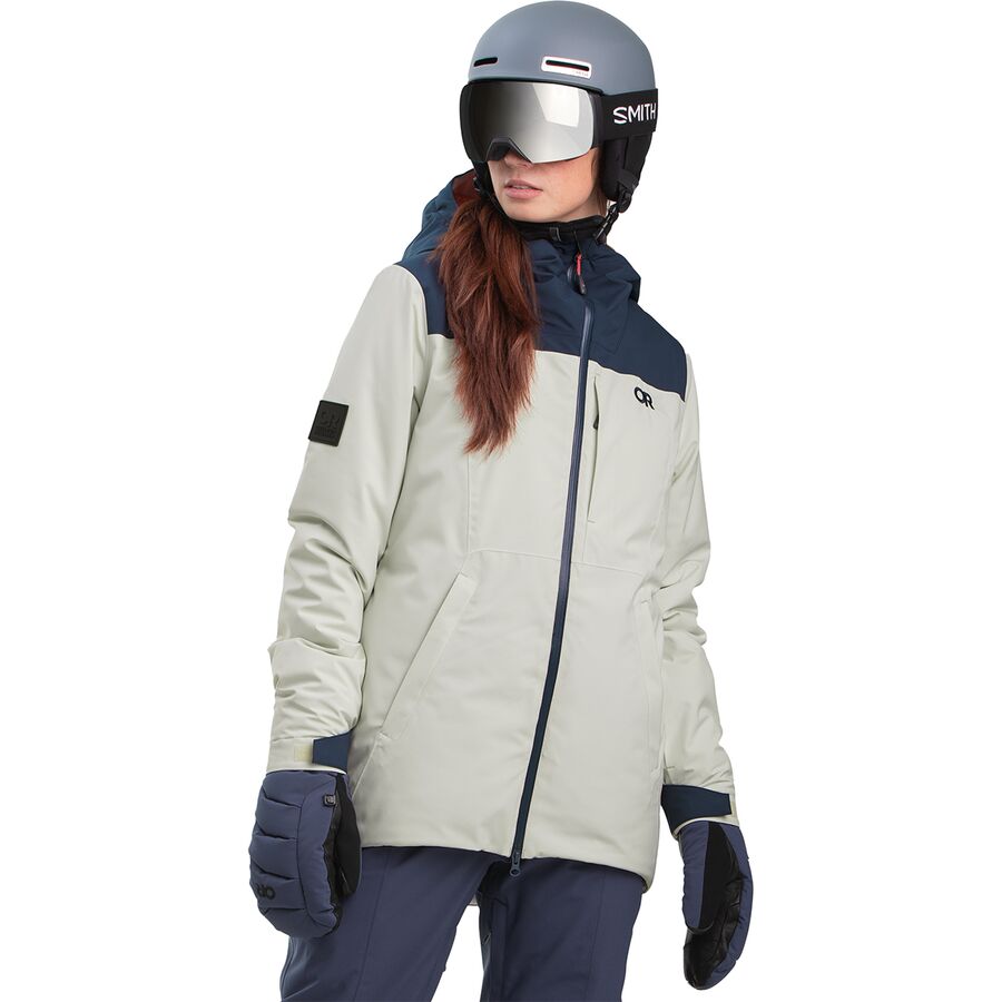 (取寄) アウトドア リサーチ レディース スノースクリュー ジャケット - ウィメンズ Outdoor Research women Snowcrew Jacket - Women's Sand/Naval Blue