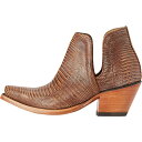 () AAbg fB[X fBN\ EFX^ u[eB i[ - EBY Ariat women Dixon Western Bootie Narrow - Women's Brown Lizard Print