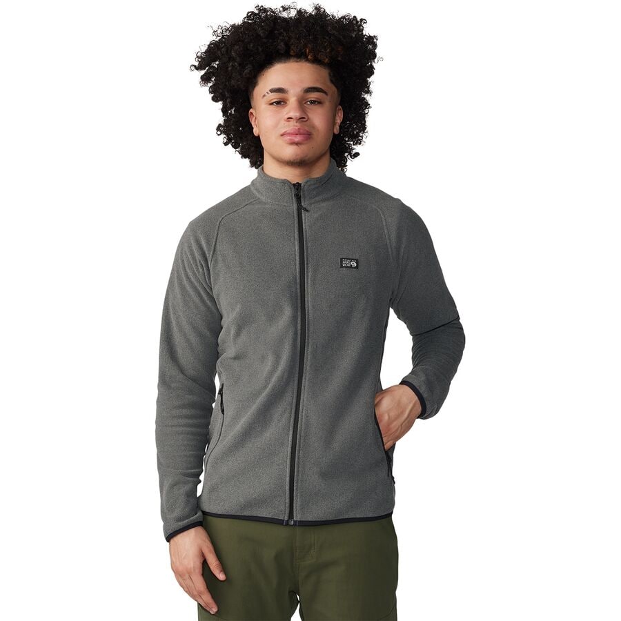 (取寄) マウンテンハードウェア メンズ マイクロチル フル-ジップ ジャケット - メンズ Mountain Hardwear men Microchill Full-Zip Jacket - Men's Foil Grey Heather 1