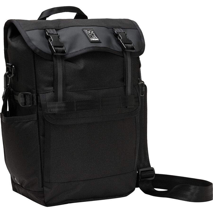 () N[ z} pjA obO Chrome Holman Pannier Bag Black