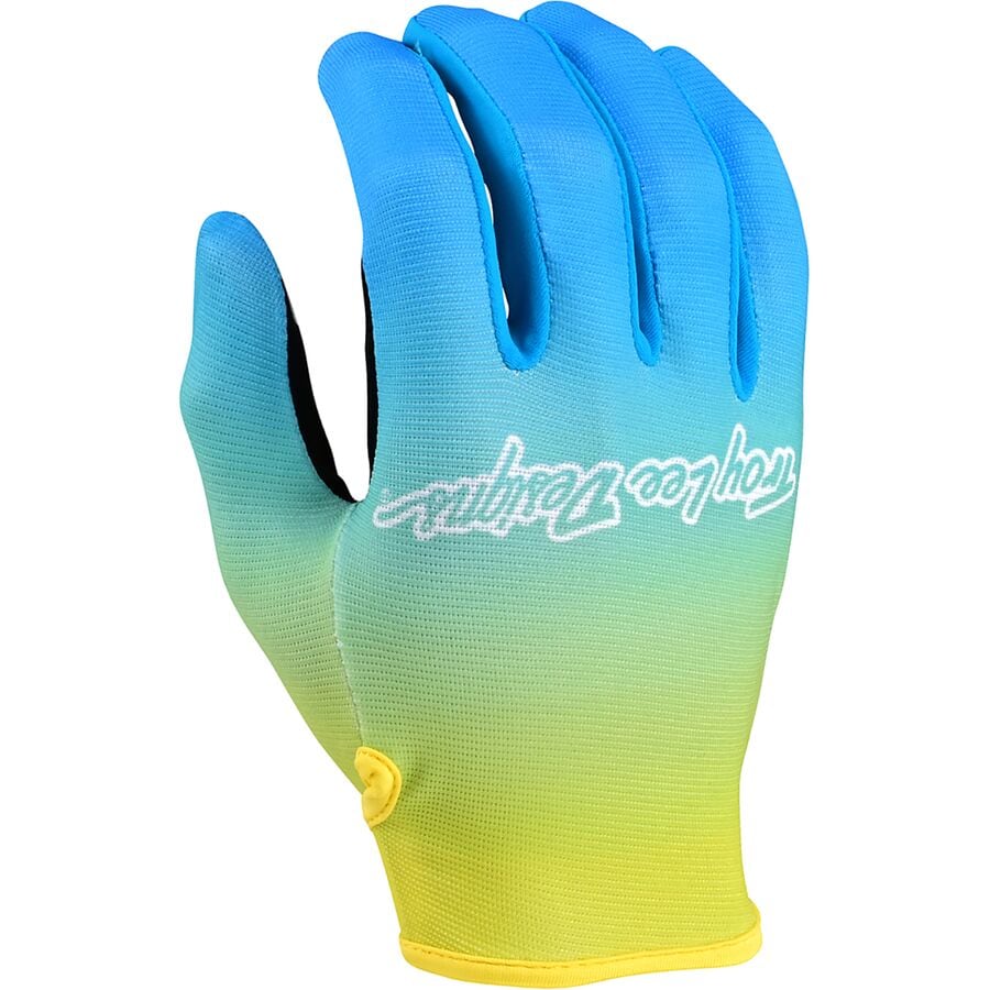 () gC[fUCY Y t[C O[u - Y Troy Lee Designs men Flowline Glove - Men's Faze Blue/Yellow