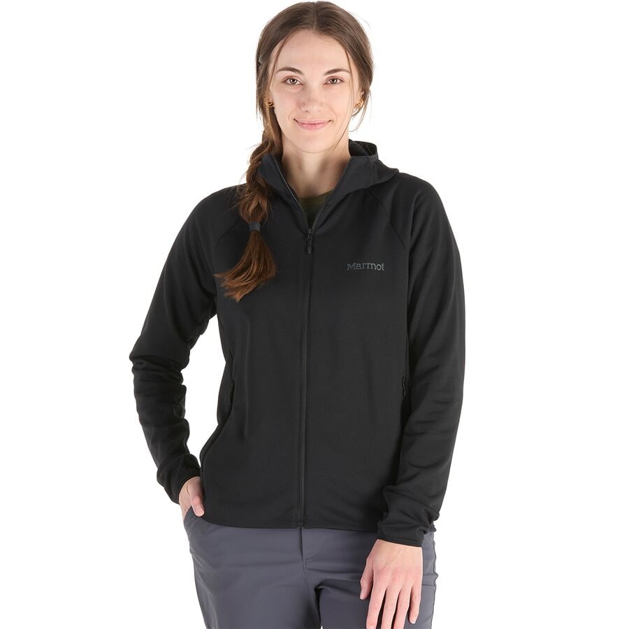 (取寄) マーモット レディース ルコント フリース ブーディ - ウィメンズ Marmot women Leconte Fleece Hoodie - Women's Black