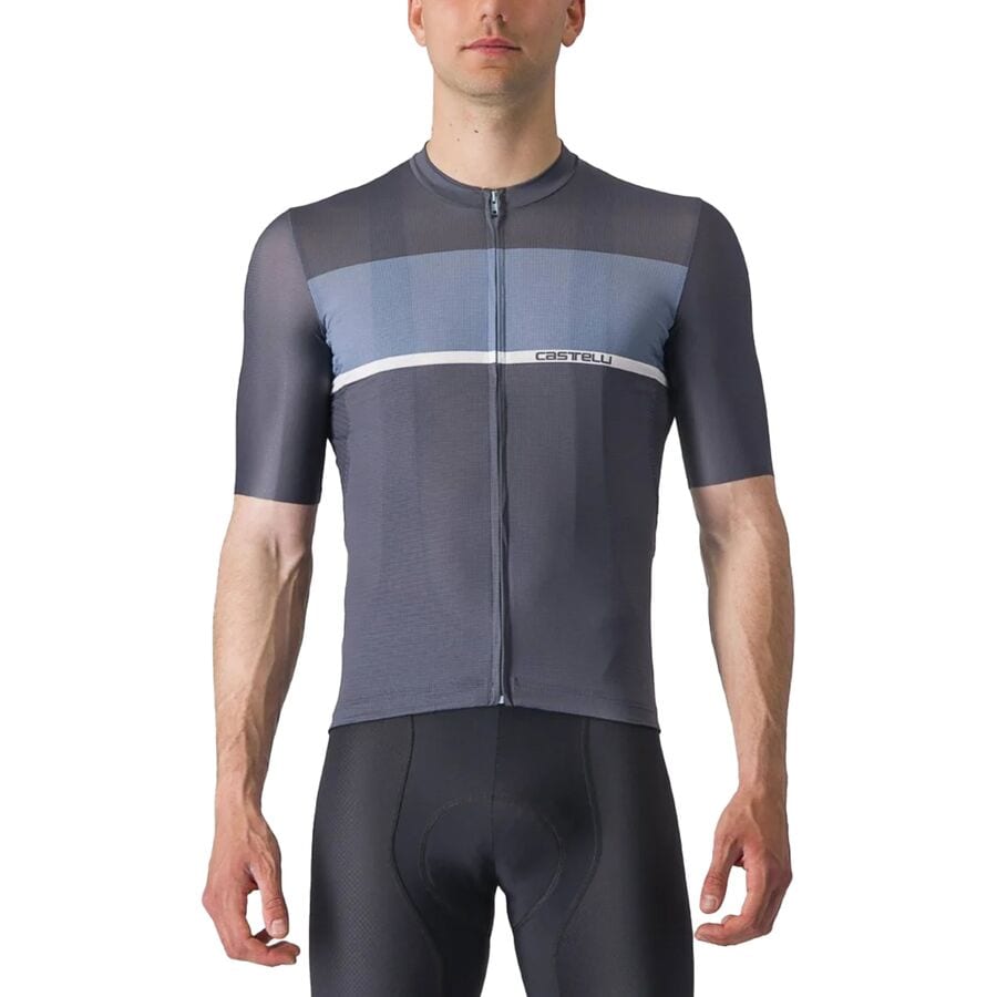 (取寄) カステリ メンズ ジャージ - メンズ Castelli men Tradizione Jersey - Men's Twilight Blue/Light Steel Blue- White