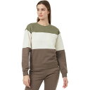 (取寄) テンツリー レディース ツリーフリース ブロック クルー セーター - ウィメンズ Tentree women TreeFleece Blocked Crew Sweater - Women's Deep Lichen Green/Undyed/Falcon