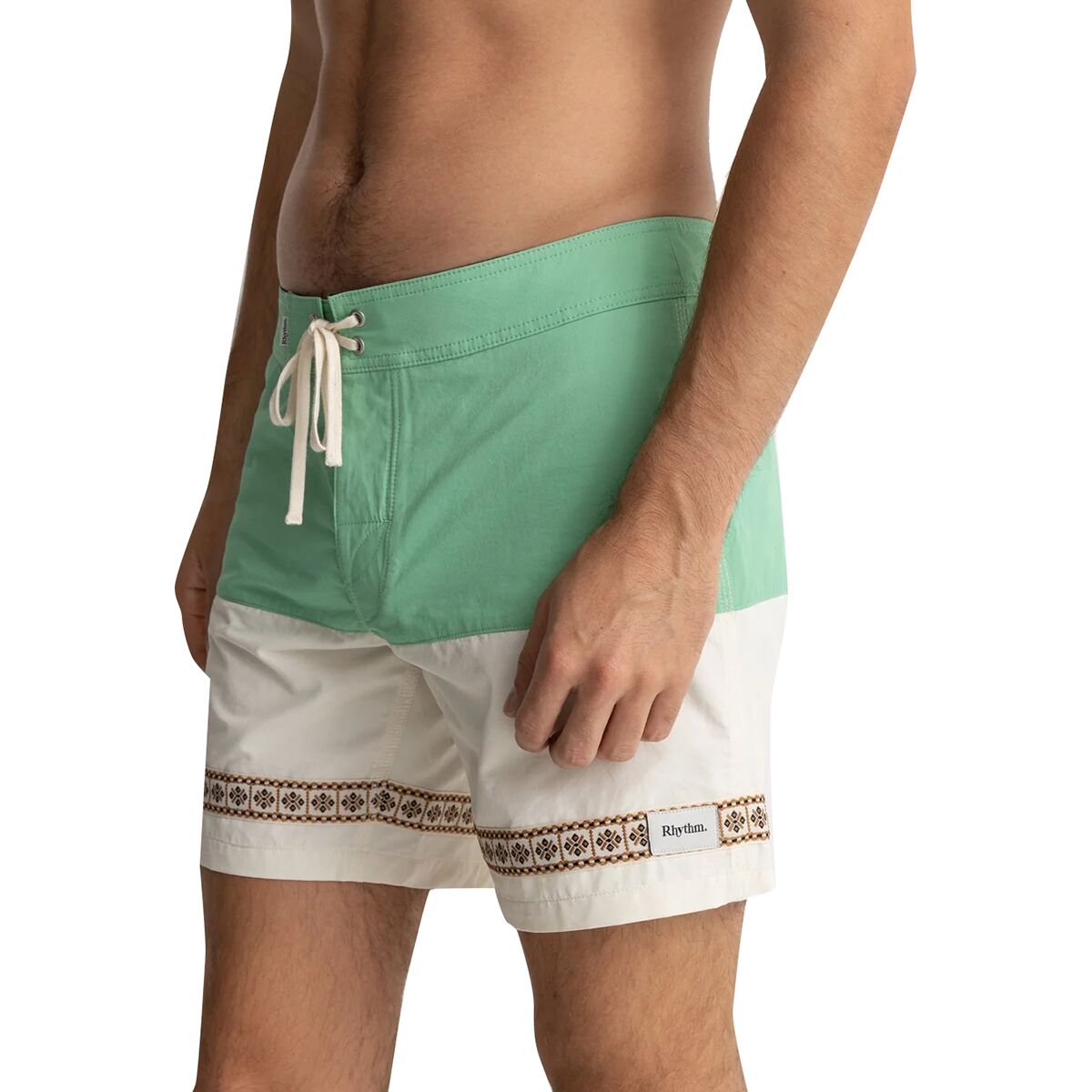 (取寄) リズム メンズ ヘリテージ スプライス トリン トランク - メンズ Rhythm men Heritage Splice Trinm Trunk - Men's Sea Green