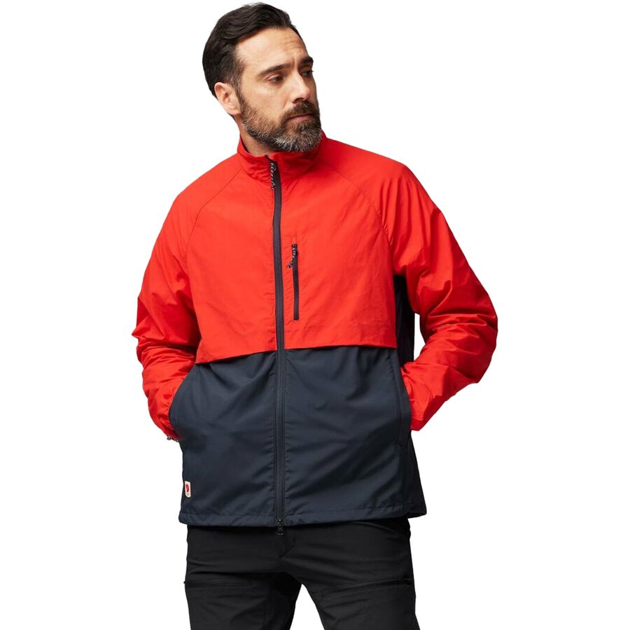 () tF[[x Y Hc nCubg EBh WPbg - Y Fjallraven men HC Hybrid Wind Jacket - Men's Dark Navy/Flame Orange